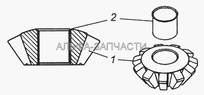 53212-2403054 Сателлит дифференциала заднего моста с втулкой в сборе  